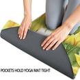 thumbnail image 3 of White Sunflower Bud Pattern Hot Yoga Mat Towel Non Slip for Hot Yoga - Quick-Drying Yoga Mat Cover with 4 Corner Pockets with Travel Bag - Hot Yoga Towel Non Slip Grip Moisture Wicking Sweat 70"x26", 3 of 6