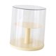 thumbnail image 1 of Caja de almacenamiento con soporte para exhibición de figuras, transparente, de doble capa, giratoria amarillo, 1 of 9