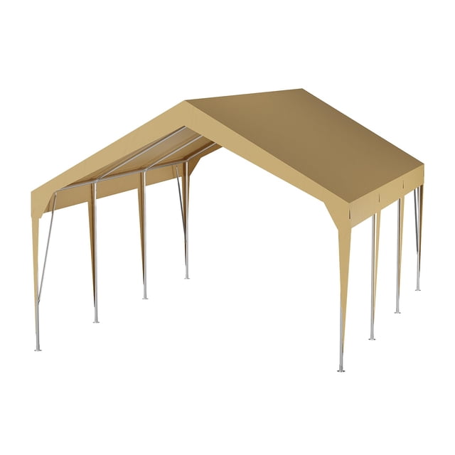 Kojooin Abri d'Auto Extérieur Robuste, Abri de Garage Portable avec Housse Imperméable Résistante aux UV pour Voiture, Rangement Ou Événements