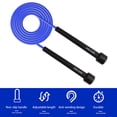 thumbnail image 1 of Cuerda de saltar ajustable para fitness, saltos de velocidad, pérdida de peso, entrenamiento en gimnasio, cuerda de saltar para niños y adultos, 1 of 9