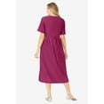 thumbnail image 2 of Woman Within Plus Size Short-Sleeve Button-Front Pocket Dress (Petite Available), 2 of 6
