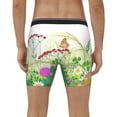 thumbnail image 4 of Rateoe Plants and Insects Print Men’s Underwear Boxer Briefs Soft Comfortable Underwear Boxer Briefs, Long Leg Briefs,Anti-chafing Boxer Briefs, 4 of 7
