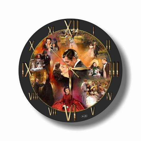 Gone with The Wind 11.4 Handmade Wall Clock - Get Unique décor for Home or Office  Best Gift Ideas for Kids, Friends, Parents and Your Soul Mates.