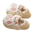 thumbnail image 2 of AURIGATE Women Bunny Animal Slippers Cute Soft House Shoes Cozy Memory Foam Bedroom Slippers Rabbit Christmas Gifts Indoor Outdoor, 2 of 5