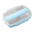 thumbnail image 1 of Yeacher Portable Lunch Box 304 Stainless Steel Leakproof Microwave Heating Divided Food Containers with Spoon & Chopsticks, 1 of 7