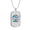 Military Chain (Gold), variant on Calavera Mexican Sugar Muerte King Dog Tag Necklace Stainless Steel 24" Chain Silver Tone or Gold Tone