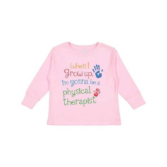 Inktastic Physical Therapist Future Boys or Girls Long Sleeve Toddler T-Shirt