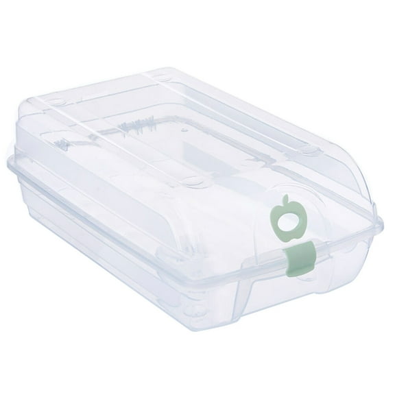 WSTEER Shoe Storage Box Novelty Stackable Clear Plastic Shoes Storage Boxes Shoe Box Cases 22*13*37cm (Green)