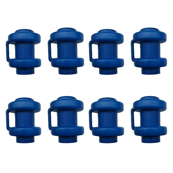 8Pack Trampoline Pole End Covers 1 Inch Black Safety Caps for Enclosure Net Replacement Parts