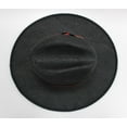 thumbnail image 5 of Bruno Capelo Mens Black Multi Wide Brim Straw Fedora Valentino Collection Va-403, 5 of 5
