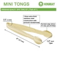 thumbnail image 3 of Hinmay Mini Pinzas Para Servir, Pinzas Para Cubos De Azúcar De 4 Pulgadas, Pinzas Para Aperitivos, Juego De 4 (Dorado), 3 of 5