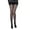 Black, variant on Women Pattern Tights Fishnet Ribbon Floral Print Pantyhose Stockings Seggings Size(without Tights)