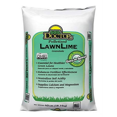 Soil Doctor Organic Pelletized Lime Fertilizer, 40 lb with Calcium & Magnesium