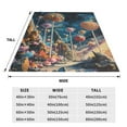 thumbnail image 3 of Pofeuu Starry Sky Planet Lollipop Print Ultra-Soft Micro Fleece Blanket,for Bed Or Sofa,All Season Throw Blankets Flannel Blanket-40"x30", 3 of 7