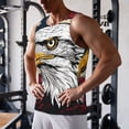 thumbnail image 5 of Salouo American Bald Eagle for Men's Tank Tops,Sleeveless Muscle Shirts for Men Quick Dry Workout Tank Top Gym Muscle Tee Fitness Bodybuilding Sleeveless T Shirt-Small, 5 of 7