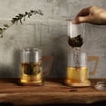 thumbnail image 5 of Glass Tea Infuser Cups with Strainer and Lid, Heat Resistance Borosilicate Glass Teacups Wood Handle - For Tea Lovers, 5 of 5