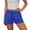 *Blue, variant on ClodeEU Women's High Waisted Drawstring Shorts,Casual Elastic Waist Lightweight Shorts with Pockets Blue,Women's Plus L