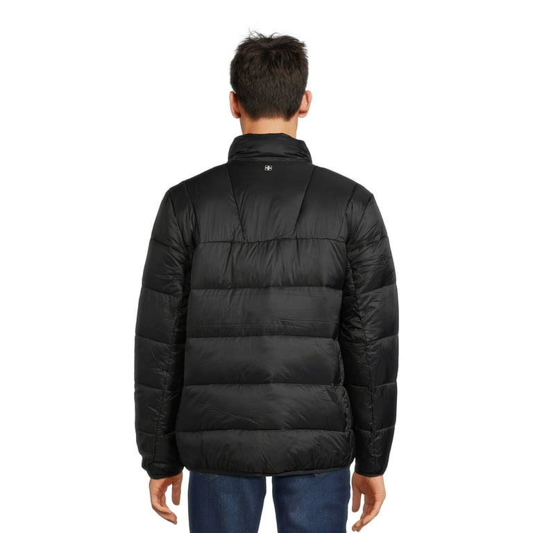 Swiss Tech Men's and Big Men's Packable Puffer Jacket, Sizes Swiss Tech Men's and Big Men's Packable Puffer Jacket, Sizes