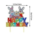 Rainbow Candy Toppers Happy Easter Glitter Cake Topper Easter Egg Decor rainbow-candy-toppers-happy-easter-glitter-cake-topper-easter-egg-decor
