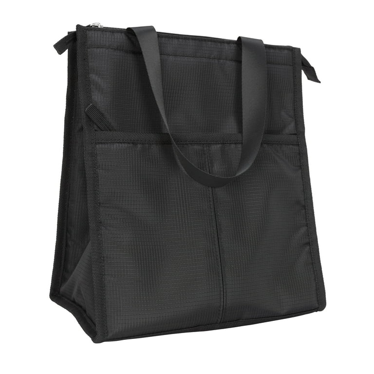 Mainstays Reusable Polyester Adult Lunch Bag, Black - Walmart.com