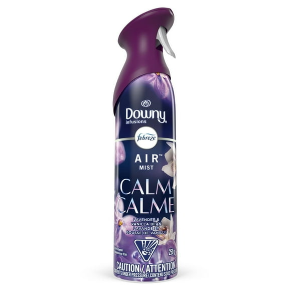 Assainisseur d’air qui combat les odeurs Febreze Air Effects, parfum Downy Calm, aérosol de 250g
