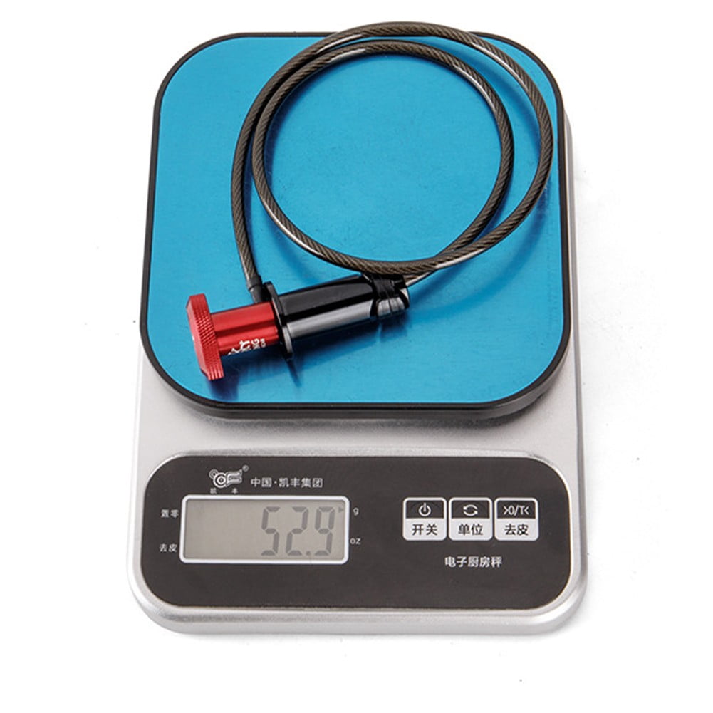 Lylong Riding 53G Weight Bike Cable Lock Helmet Locks Head Aluminum Alloy Easy To Use Quick Stainless Steel Lightweight