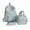 Light Blue, variant on MuXiKeJi Clothes 3pcs Womenâs Floral Nylon Daypack Set, Large Capacity Backpack, Star Printed Casual Travel & Picnic Backpack for Women