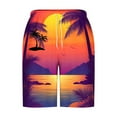 thumbnail image 5 of Horkkom Mens Swim Trunks Summer Drawstring Beach Shorts Vacation Hawaiian Shorts with Pockets Casual Swimwear, Gifts for Men, 5 of 5