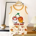 thumbnail image 2 of HCNTES Toddler Baby Girl Outfit Newborn Girl Summer Clothes Short Sleeve T Shirt Checkerboard Top Set Elastic Waist Shorts(Light Yellow,3-6 Months), 2 of 5