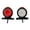 Red white, variant on SharkTRUE Bluetooth 4.1 Hands-Free Car Kit with HD Speaker, Microphone, Visor Clip, 20-Hour Talk Time, 1000-Hour Standby