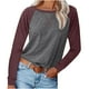 thumbnail image 1 of Tops para mujer Camisas Blusas Elegantes Camisas casuales de manga larga Jersey de moda Soild Cómoda blusa de cuello redondo Odeerbi ODB-5, 1 of 9