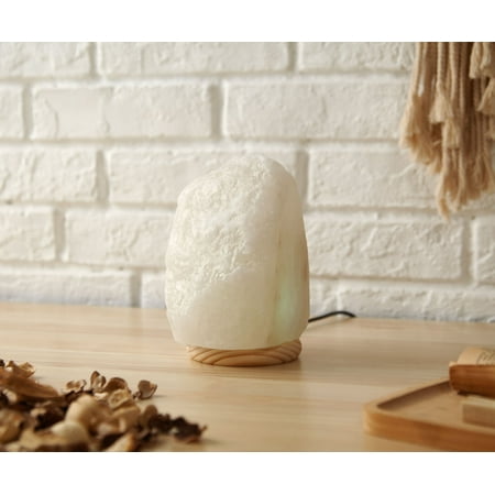 Himalayan Shop LED Color Changing Salt Lamp with USB Cord, White