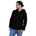 thumbnail image 4 of Atasi Solid Mens Hooded Kurta Full Sleeve Cotton Tshirt Regular Fit Ethnic Wear, 4 of 7