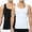 Black/White, variant on Men's Compression Shirts 2 Pack Slimming Shapewear Tank Top Vest Tummy Control Undershirt for Men