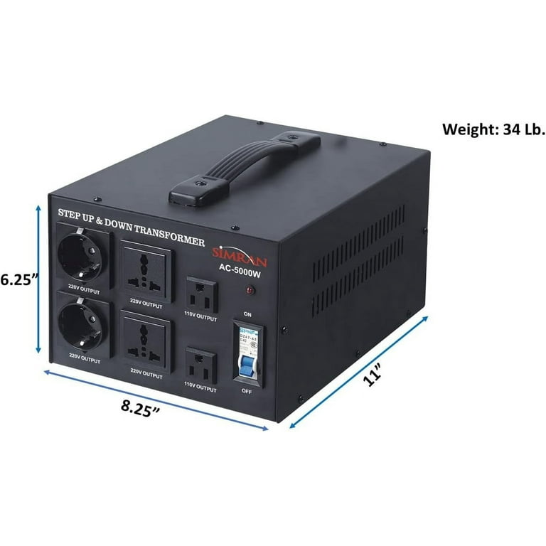 Simran AC-5000 Voltage Converter Transformer 110V/220V Simran AC-5000 Voltage Converter Transformer 110V/220V