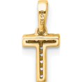 thumbnail image 4 of 10K Yellow Gold Diamond Letter T Initial With Bail Pendant - Jbsp, 4 of 5