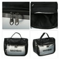 thumbnail image 3 of Unique Bargains 1 Pc Women Portable Flip Cover Makeup Bag for Vacation Camping Travel Gym PU Leather Black, 3 of 4