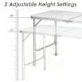 thumbnail image 6 of Costway Adjustable Camping Table Aluminum w/ Storage Organizer Grey, 6 of 10