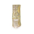 thumbnail image 2 of BLISSFUL STEP Women's Ankle Boots Snake Pointed Toe Print Clear Wedge Heel Side Zip Boots Gold Snake 11, 2 of 7