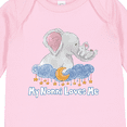 thumbnail image 4 of Inktastic My Nonni Loves Me Cute Elephants Clouds Moon and Stars Boys or Girls Long Sleeve Baby Bodysuit, 4 of 5