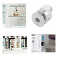 thumbnail image 5 of Adjustable Shelf Support Clamp Clip Silver Tone 4pcs for 5mm-8mm Thick Glass, 5 of 5