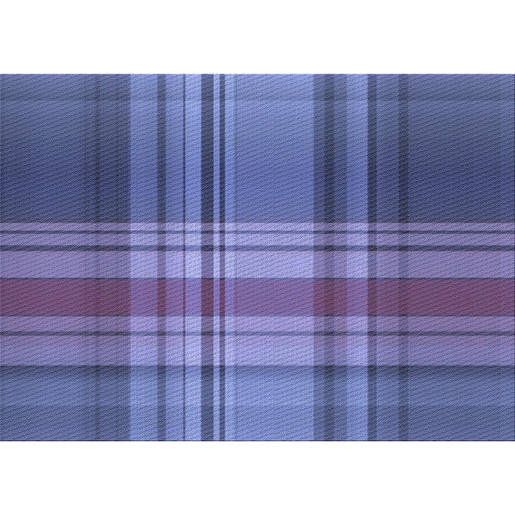 Ahgly Company Indoor Rectangle Patterned Deep Periwinkle Purple Area Rugs, 5' x 7'