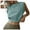 Mint Green, variant on Women's Crop Top Athletic Shirts - Sleeveless Yoga Tops for Running/Gym - Soft Cotton Material, Trendy Loose Fit