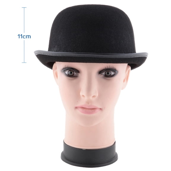 Halloween Bowler Hat for men Derby Hats Victorian Accessory Halloween Costume Accessories for Halloween Cosplay Party Unisex