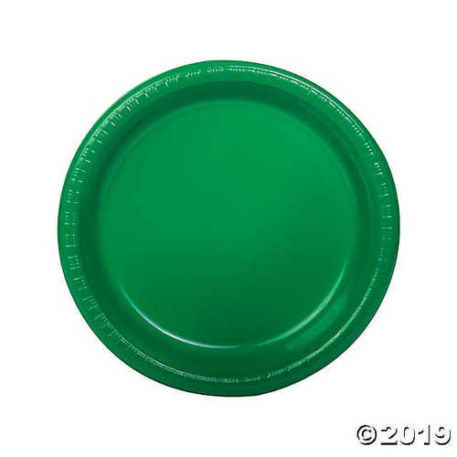 Green Plastic Dinner Plates
