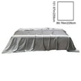 thumbnail image 3 of EGYMEN Luxurious Silk Bedding, Soft Satin Bed Sheet with Right Angle Design, Easy Care Washable Bedding, Premium Fabric Bedspread for Comfort and Style(Gray), 3 of 6