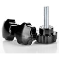 thumbnail image 4 of 10pcs M8x40mm Thread Clamp Black Plastic Star Shaped Button Screw On Knob For Machine Tool, 4 of 5