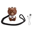 thumbnail image 1 of Cute Bear Shape Neck Hanging Portable Negative Ion Air Purifier for Haze Removal USB Charging, 1 of 8