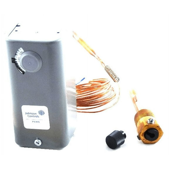 Johnson Controls A19ABC-12 - 100/240F 8'with Well Spdt Thermostats in New Condition