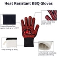 thumbnail image 3 of Guantes para BBQ Recoty 28 cm Resistentes al Calor con Silicona para Horno, 3 of 6